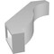 Ekena Millwork 3-in. W x 12-in. D x 16-in. H Baker Architectural Grade PVC Knee Brace BRCP03X12X16BKR - alternate 6